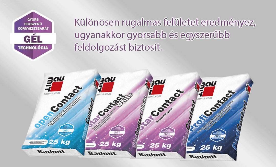 Baumit Gél-technológia