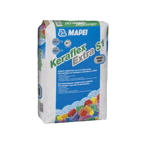 Mapei Keraflex Extra S1 Kerámiaburkolat ragasztó szürke 25 kg