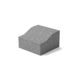MB Stone K szegély 25x25x15/10 cm