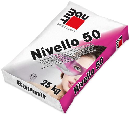 Baumit Nivello 50 kültéri és beltéri önterülő aljzatkiegyenlítő 25 kg
