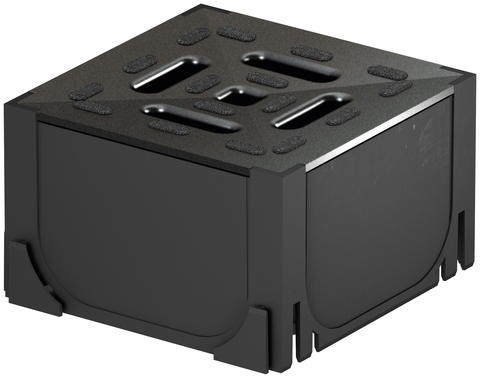 ACO Hexaline 2 csatlakozóelem fekete